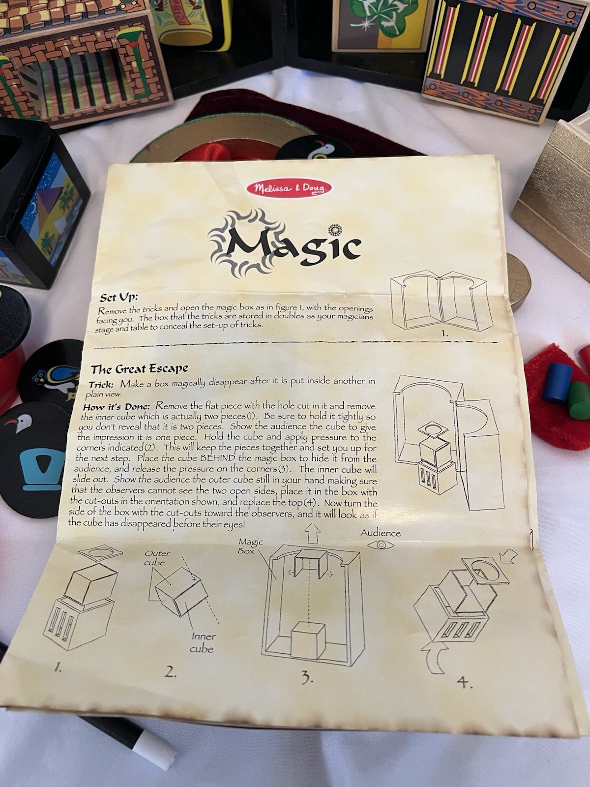 Melissa & Doug Deluxe Solid-Wood Magic Set With 10 Classic Tricks