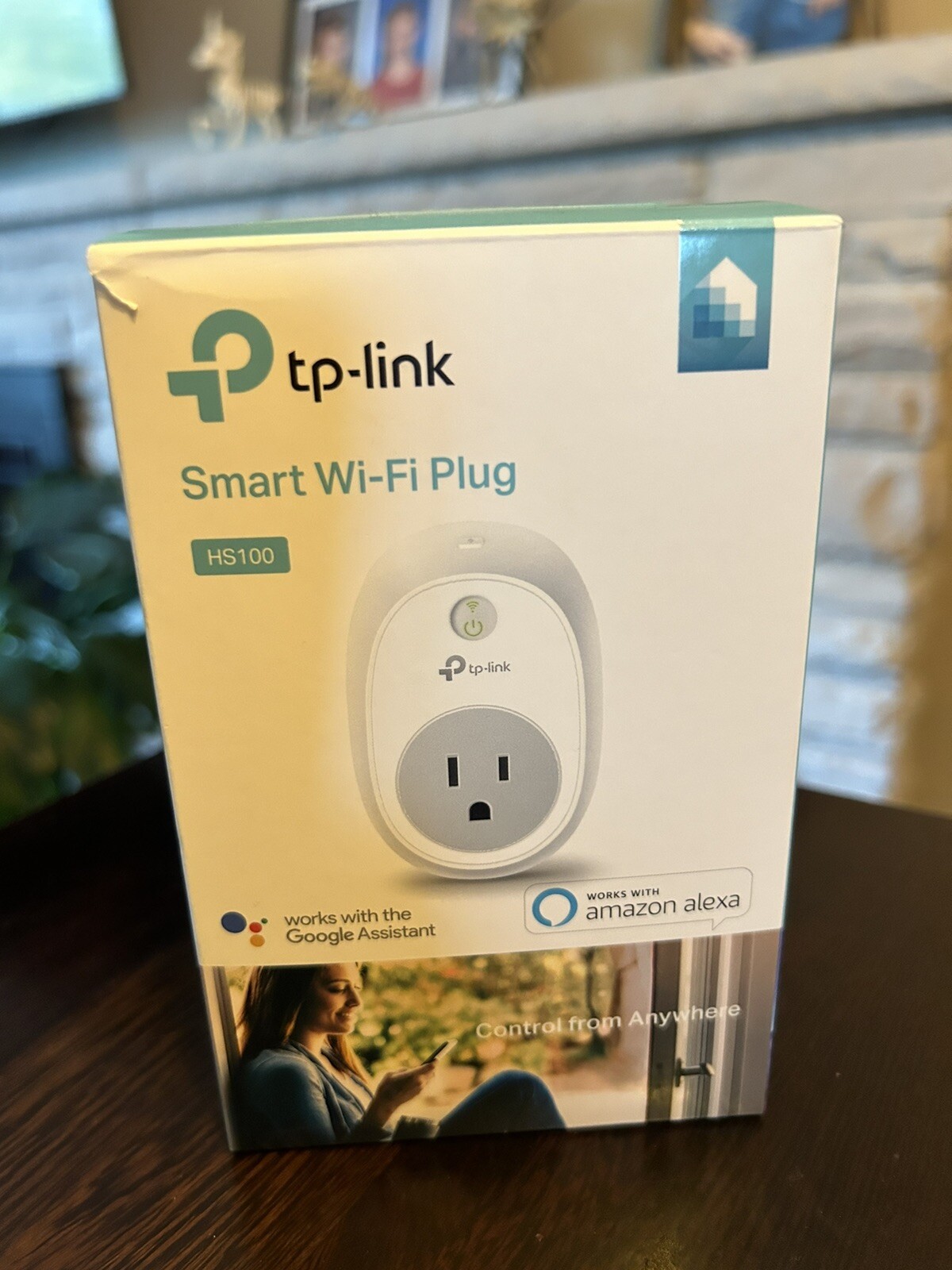 TP-Link Smart Wi-Fi Plug HS100 Alexa Google Smart Plug remote/schedule/away mode