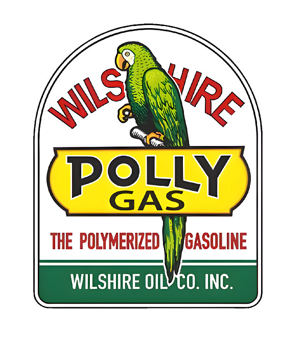 FITS VINTAGE POLLY GAS Motor Oil GASOLINE PUMP PETROLEUM MAN CAVE STICKER DECAL