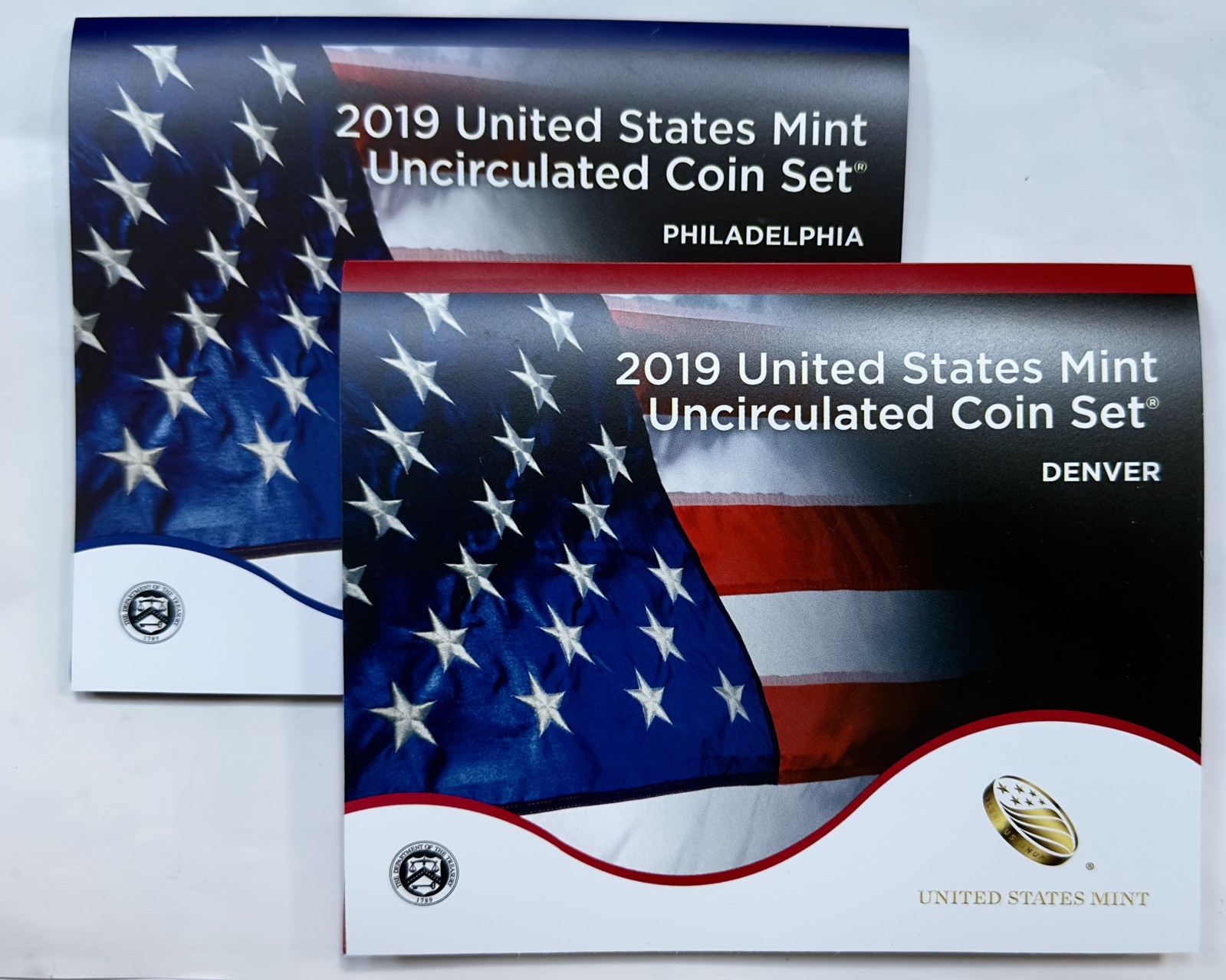 2019 Uncirculated US Mint Set P&D (19RJ) – OGP & COA – No “W” Cent – 20 Coins