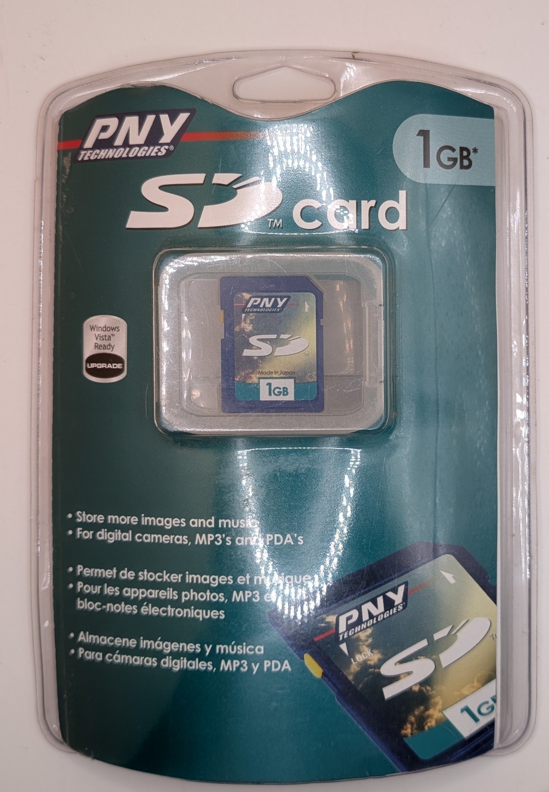 PNY 1GB SD Card Secure Digital Memory Card Sealed New P-SD1G-RF3