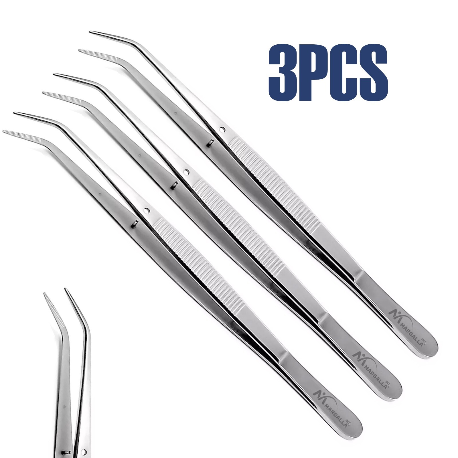 3PCS London College Tweezer Dental Surgical Diagnostic Dental Forceps Veterinary