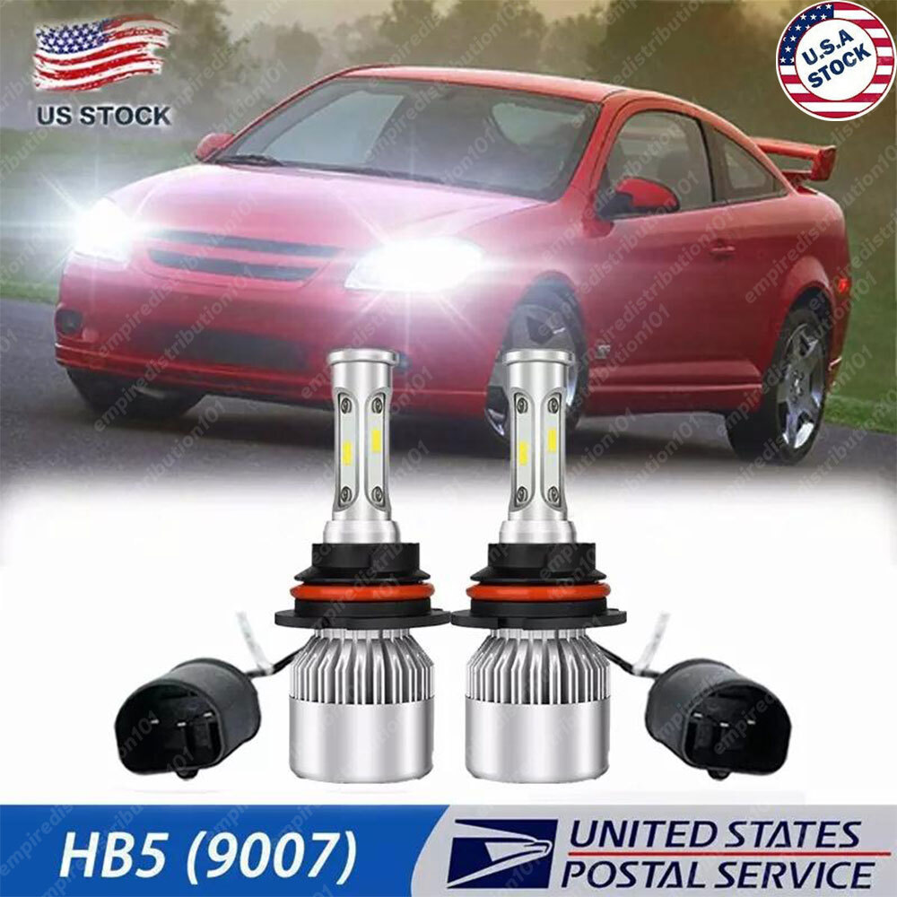 For Chevy Cobalt 2005-2010 LED Headlight Kit 9007 6000K White Bulbs Hi/Low Beam