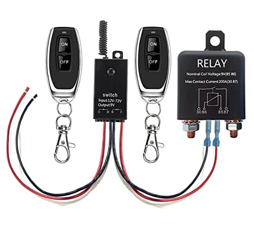 Remote Battery Disconnect Switch,12V 200A Car Kill Switch,Anti-Theft,Wireless