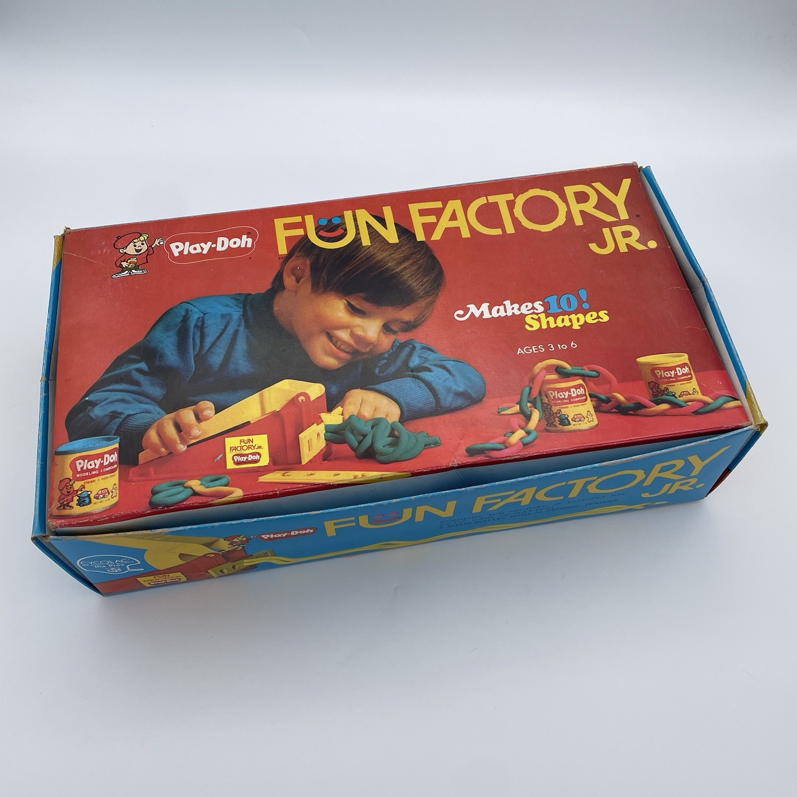 Vintage 1972 Play-Doh Fun Factory Jr Kenner Original Box Full Set No Playdoh