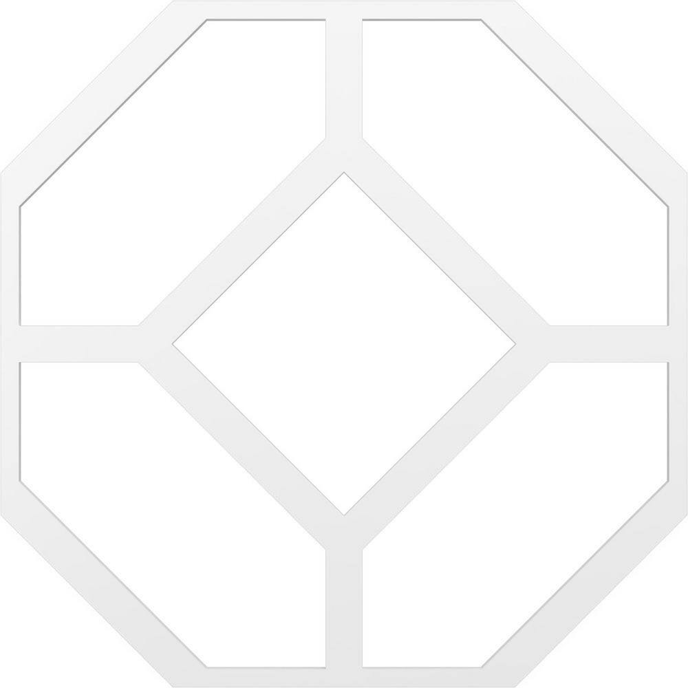 Large Cameron Fretwork 3/8 In. X 6 Ft. X 6 Ft. White PVC Decorative Wall Panelin
