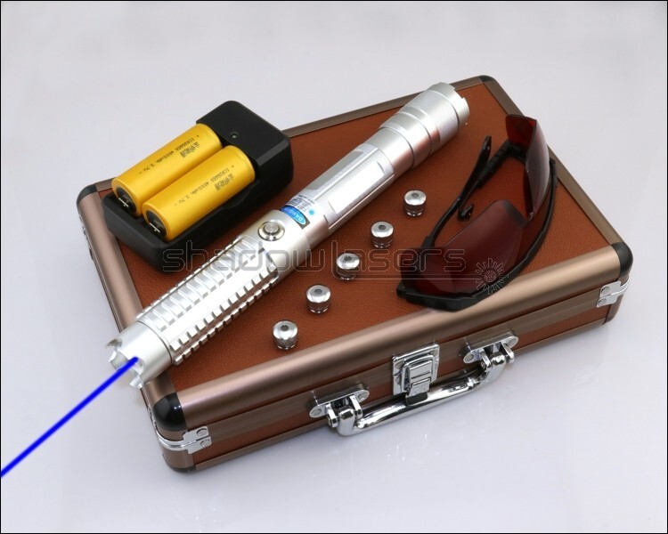 BX8-H 450nm Adjustable Focus Visible Blue Laser Pointer Pen Beam Light US