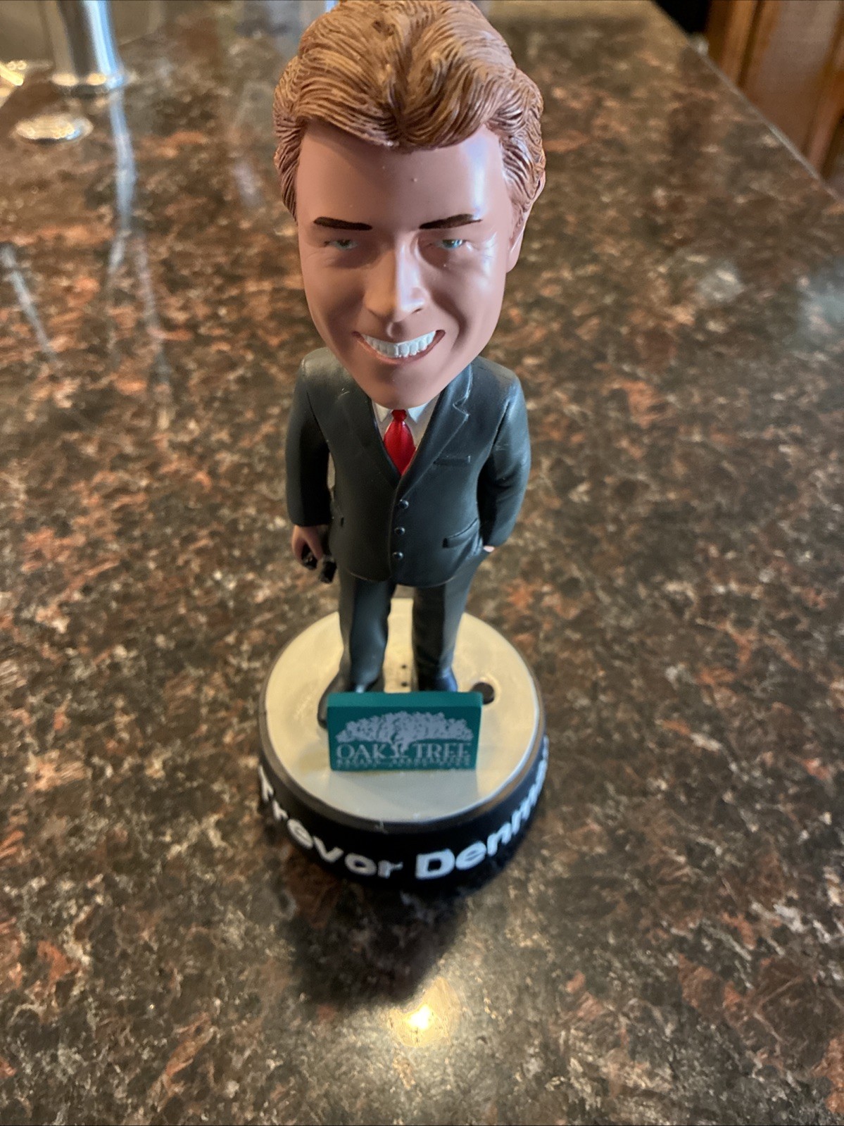 Trevor Denman Bobblehead Oak Tree Santa Anita Park NO Talking Figurine Ad3