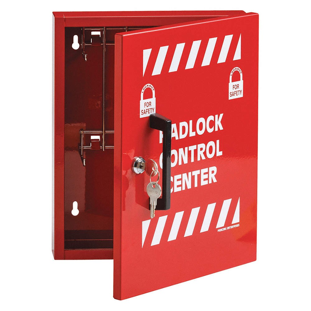 BRADY LR008E Lockout Cabinet,Unfilled,10 In H 15Y608