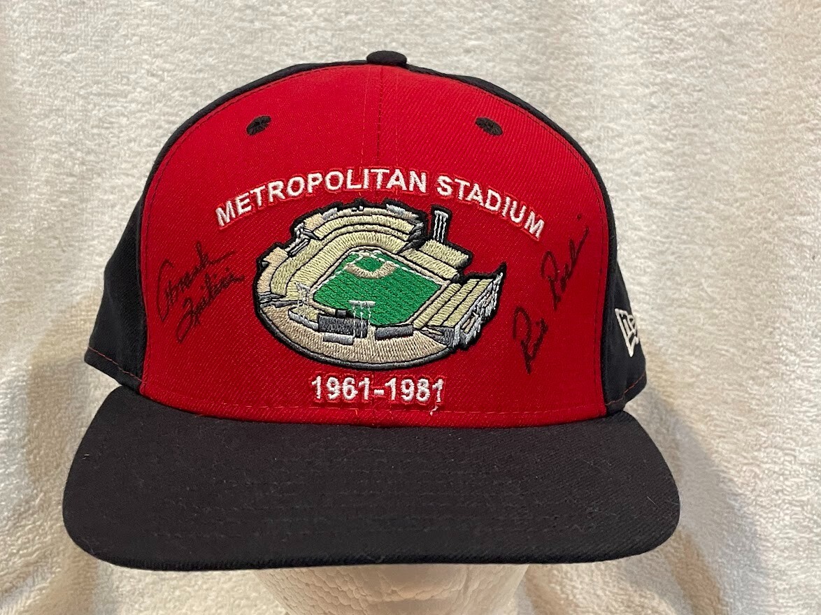 Minnesota Twins Metropolitan Stadium Hat, Frank Quilici, Rich Rollins AUTO'S!!