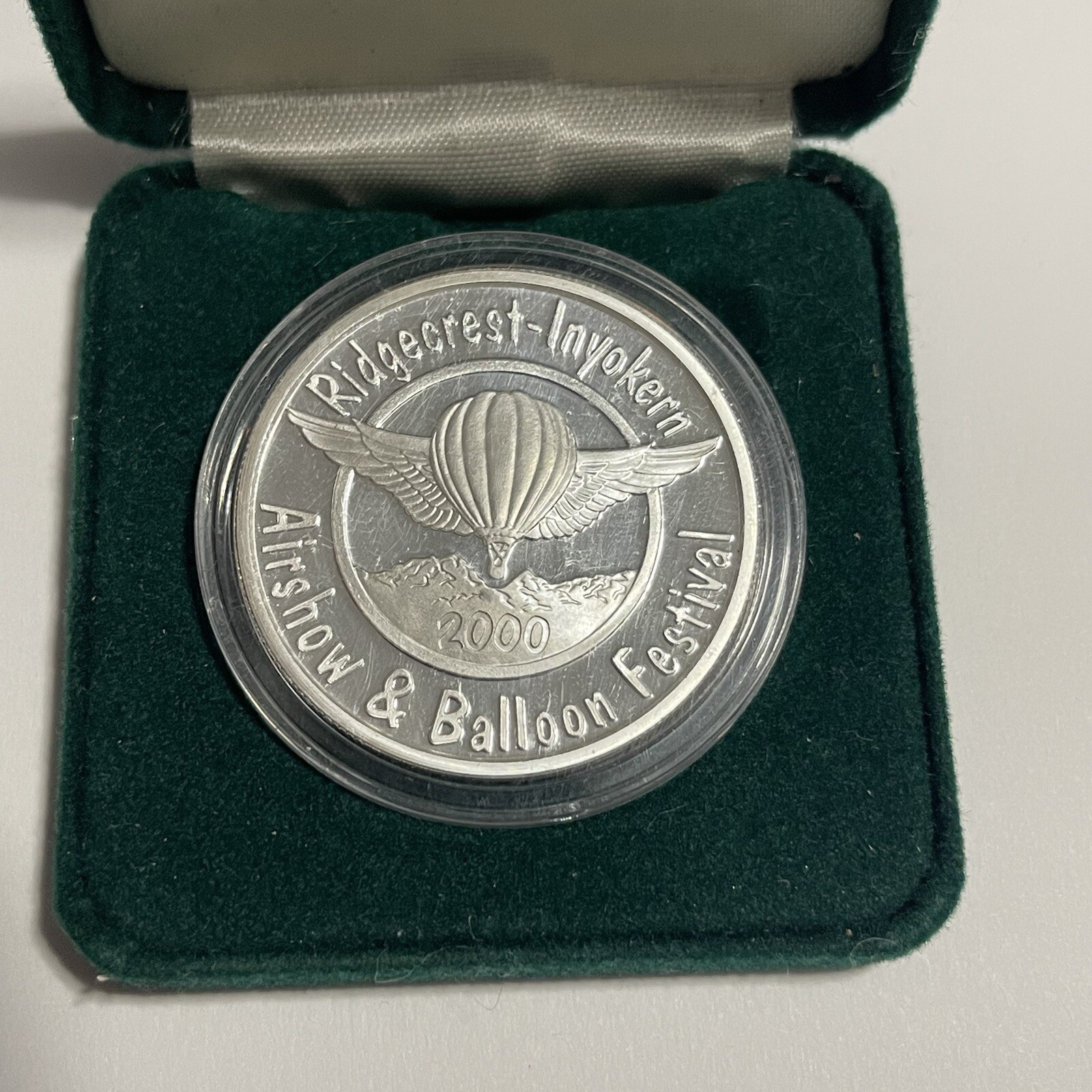 Ridgecrest Inyokern Balloon Festival Proof Coin 1 Troy Oz .999 Fine Silver Round