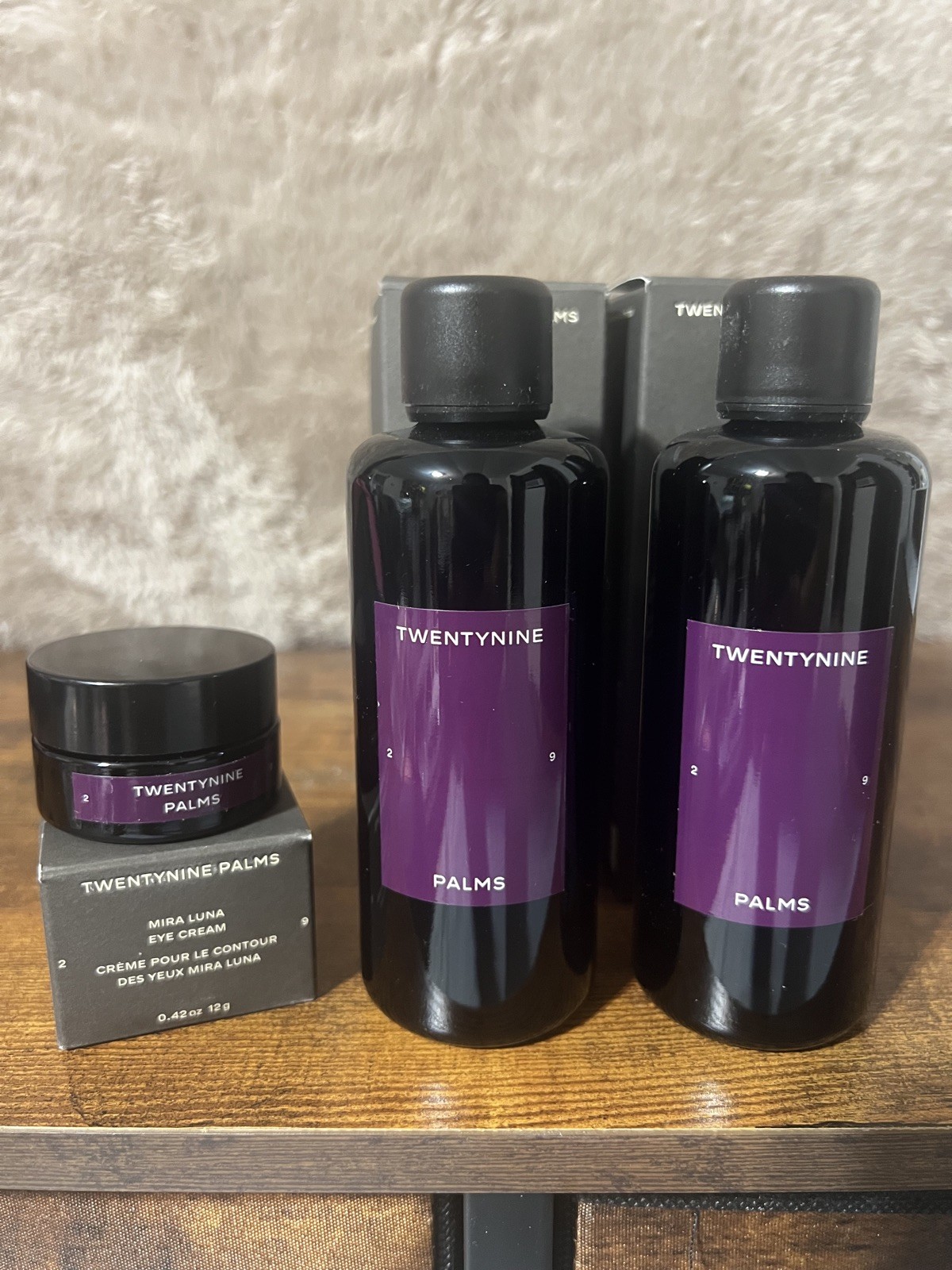 TwentyNine Palm Exfoliator, Cleanser &  Eye Cream- $196 MSRP Gift Set-NIB-SALE
