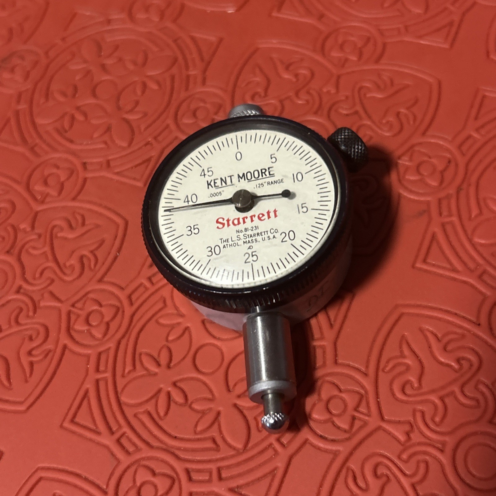 STARRETT Dial Indicator - No. 81-231  - .0005" - .125" Range - NICE (SU38)