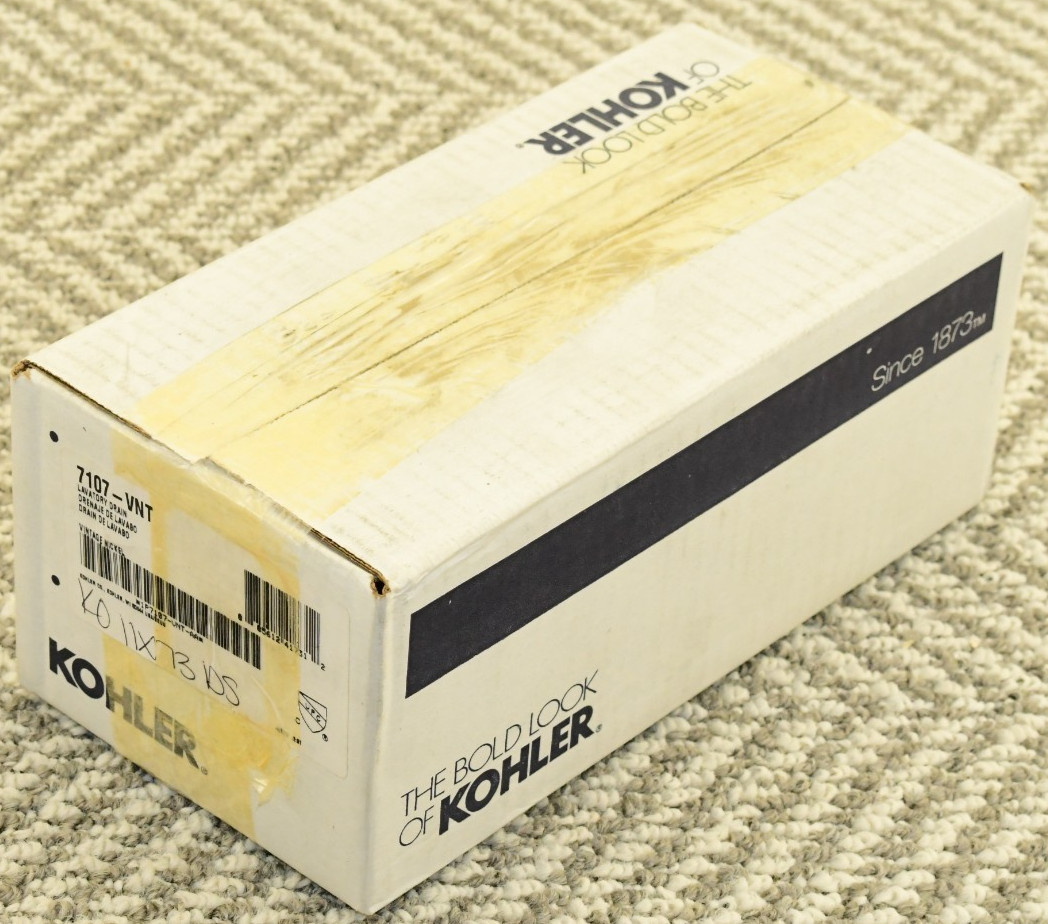 Kohler 1-1/4" Drain Assembly - Less Overflow Model 7107-VNT Vintage nickel
