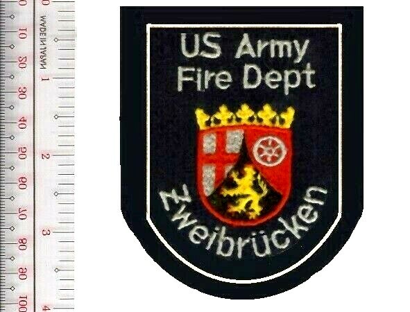 US Army Germany Army Fire Depot Zweibrücken Feuerwehr NO TARIFF