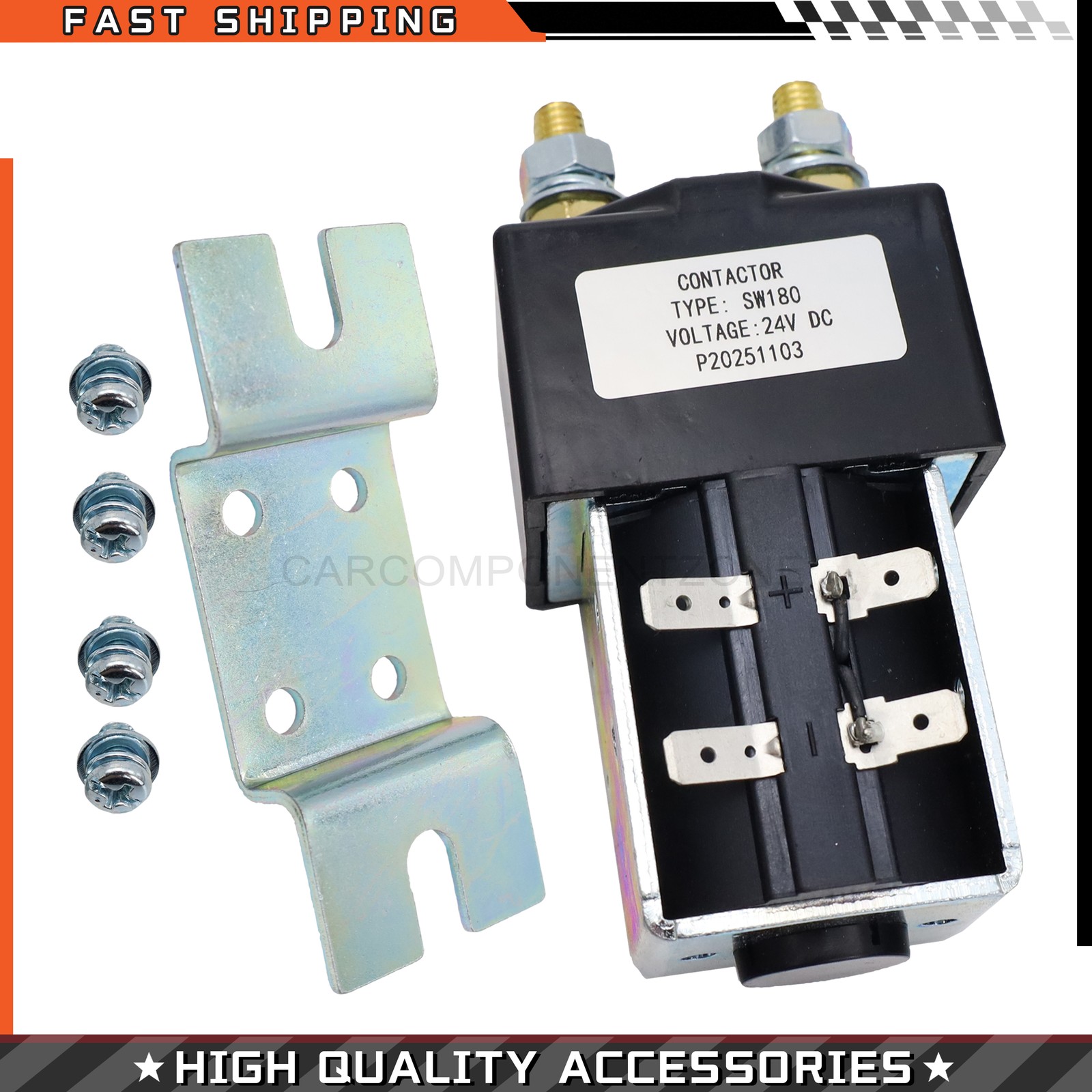 NEW Fits Forklifts Golf Carts 24 Volt Solenoid Contactor SW180-695T US
