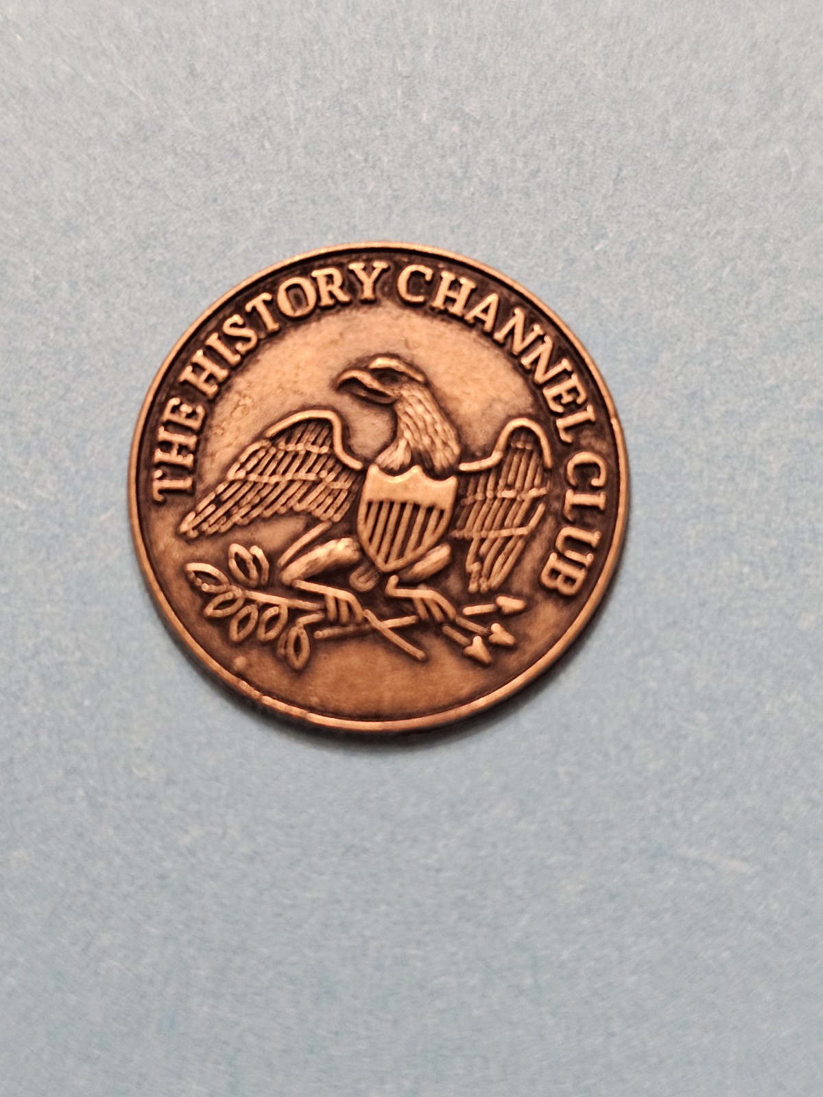 THE HISTORY CHANNEL CLUB BICENTENNIAL EAGLE LIBERTY BELL TOKEN VF-XF FREE SHIP