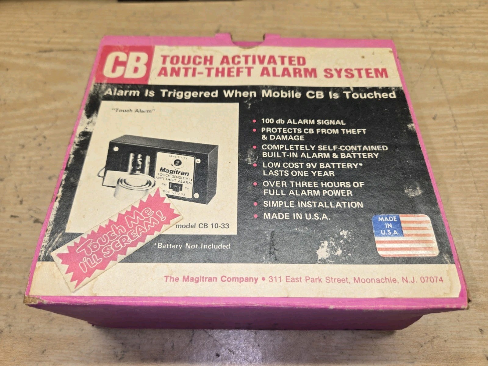 1970s Magitran Touch Sensitive Anti Theft Alarm CB Radio. Truck Stop. CB 10-33