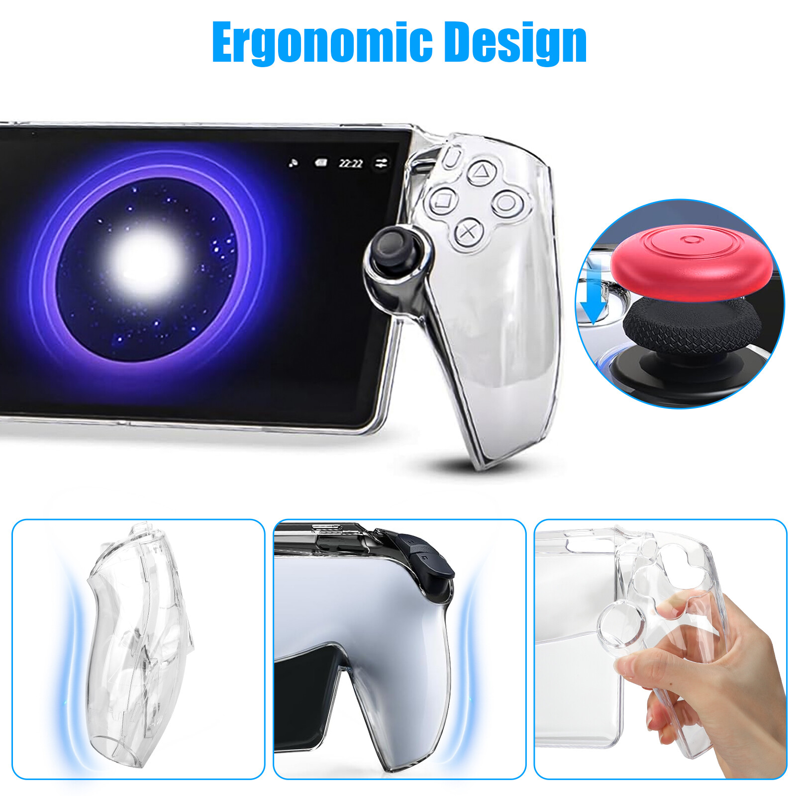 Protective Case PC Cover Protector Kit For PS5 Playstation Portal Remote Player
