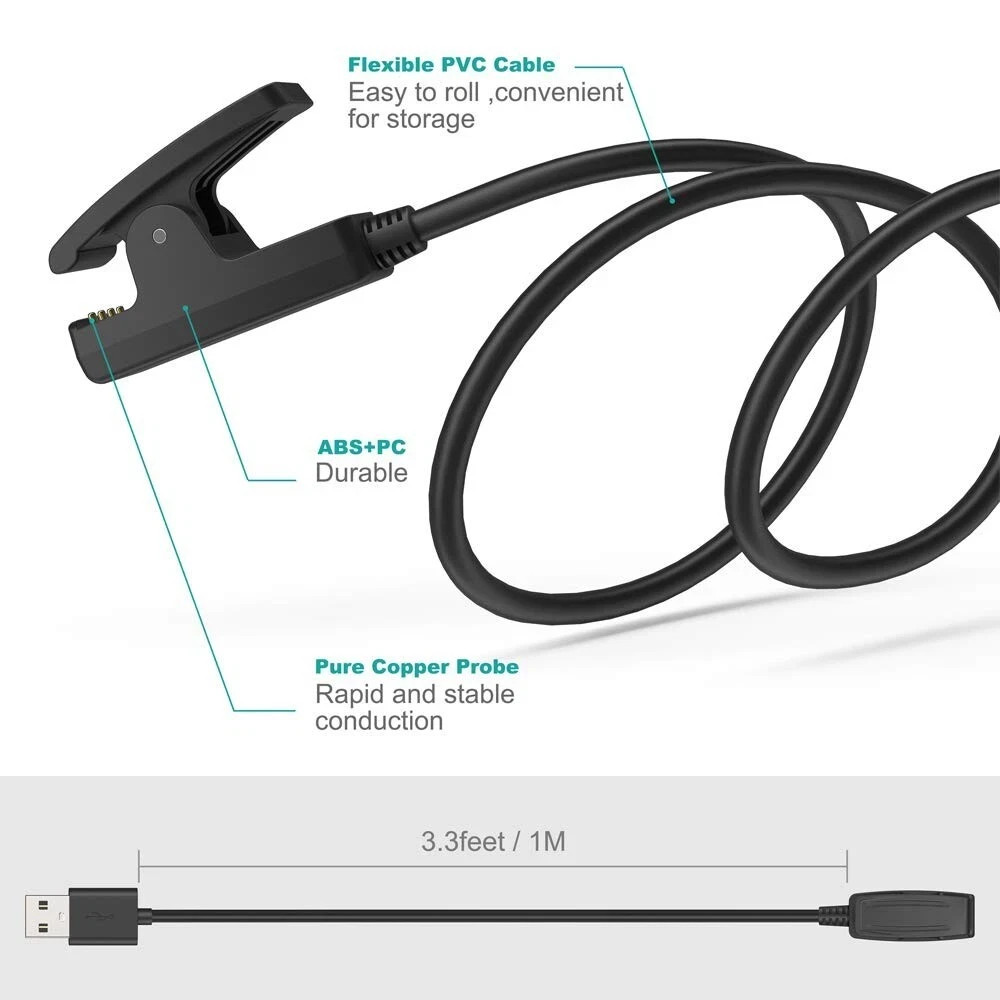 Compatible for Garmin Watch Charger Cable