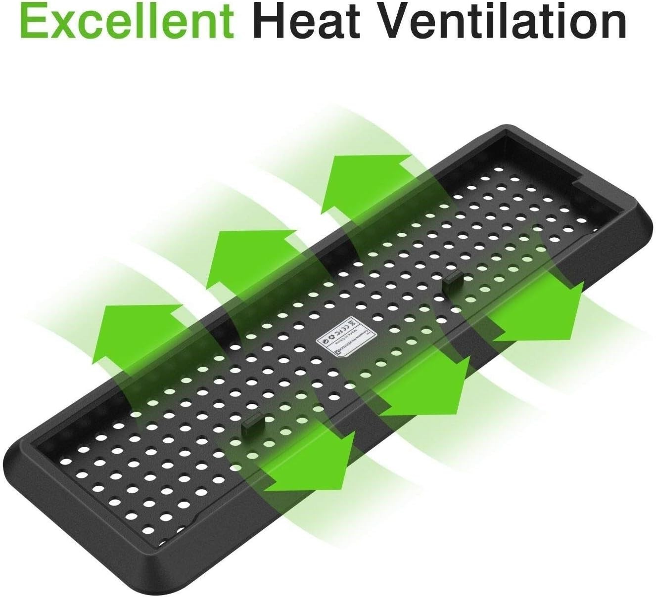 Space-Saving Vertical Cooling Stand for Xbox One X - Rubberized Finish