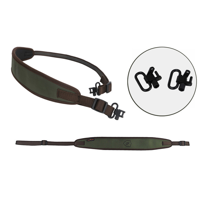 TOURBON Hunting Gun Sling Swivels Tactical Rifle Shotgun Non-slip Strap 2 Points