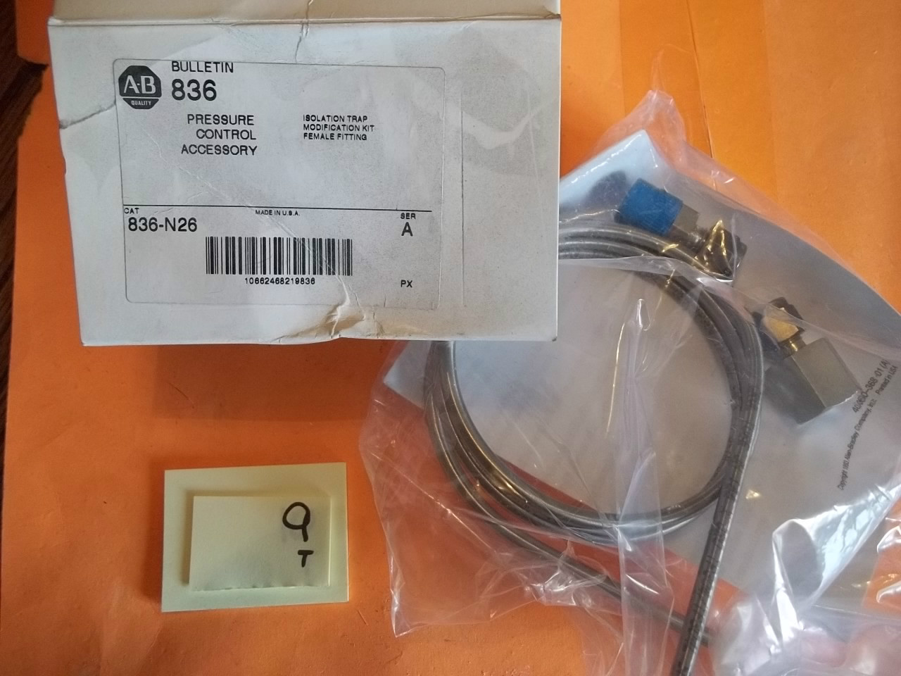 NIB ALLEN BRADLEY 836-N26 SER A PRESSURE CONTROL ISOLATION TRAP (276-2)