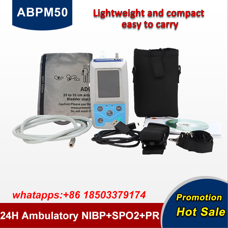 24 h  Ambulatory Blood Pressure Monitor ABPM Holter BP,PC software,adult