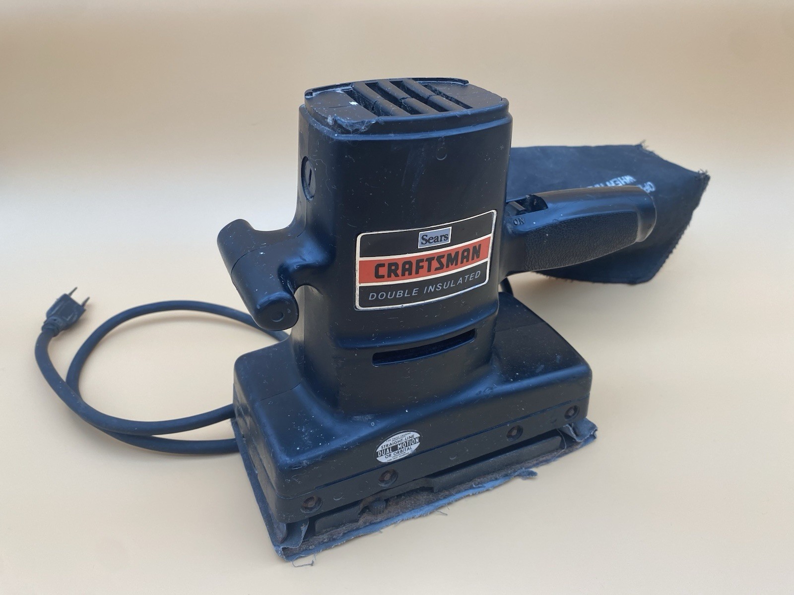 Sears Craftsman Double Insulated Dual Motion Dust Pick-Up Pad Sander #315.11650