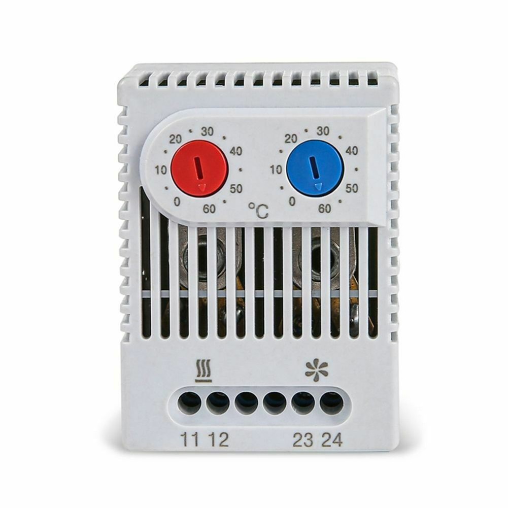 Compact Mechanical IP20 Thermoregulator Heat And Cool Combined Plastic
