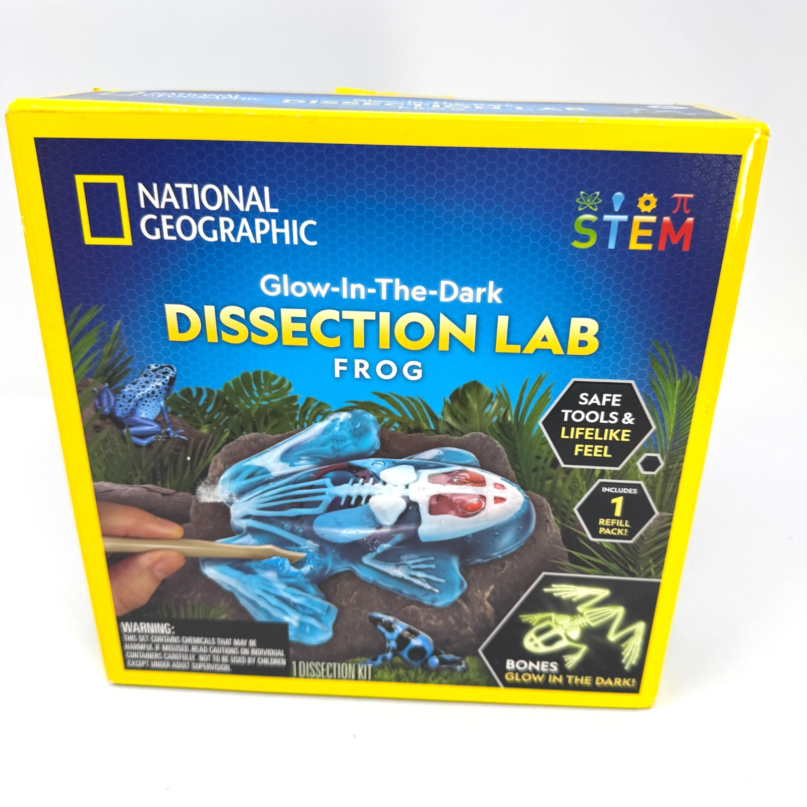National Geographic Glow-In-The-Dark Frog Dissection Lab Kit See Photos!