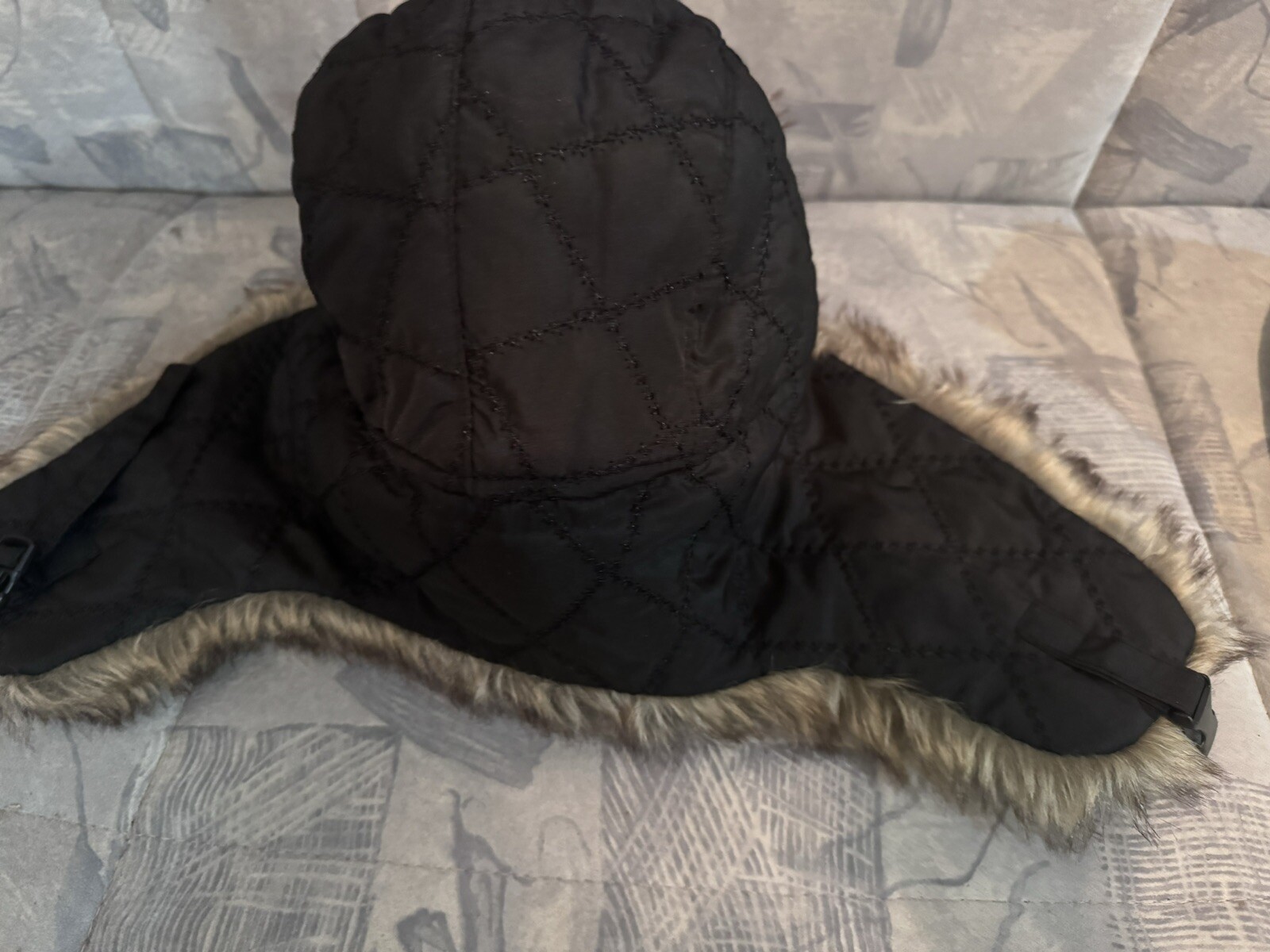 Mens Mountain Ridge Winter Genuine Faux Fur Hat Russian Trapper Earflap