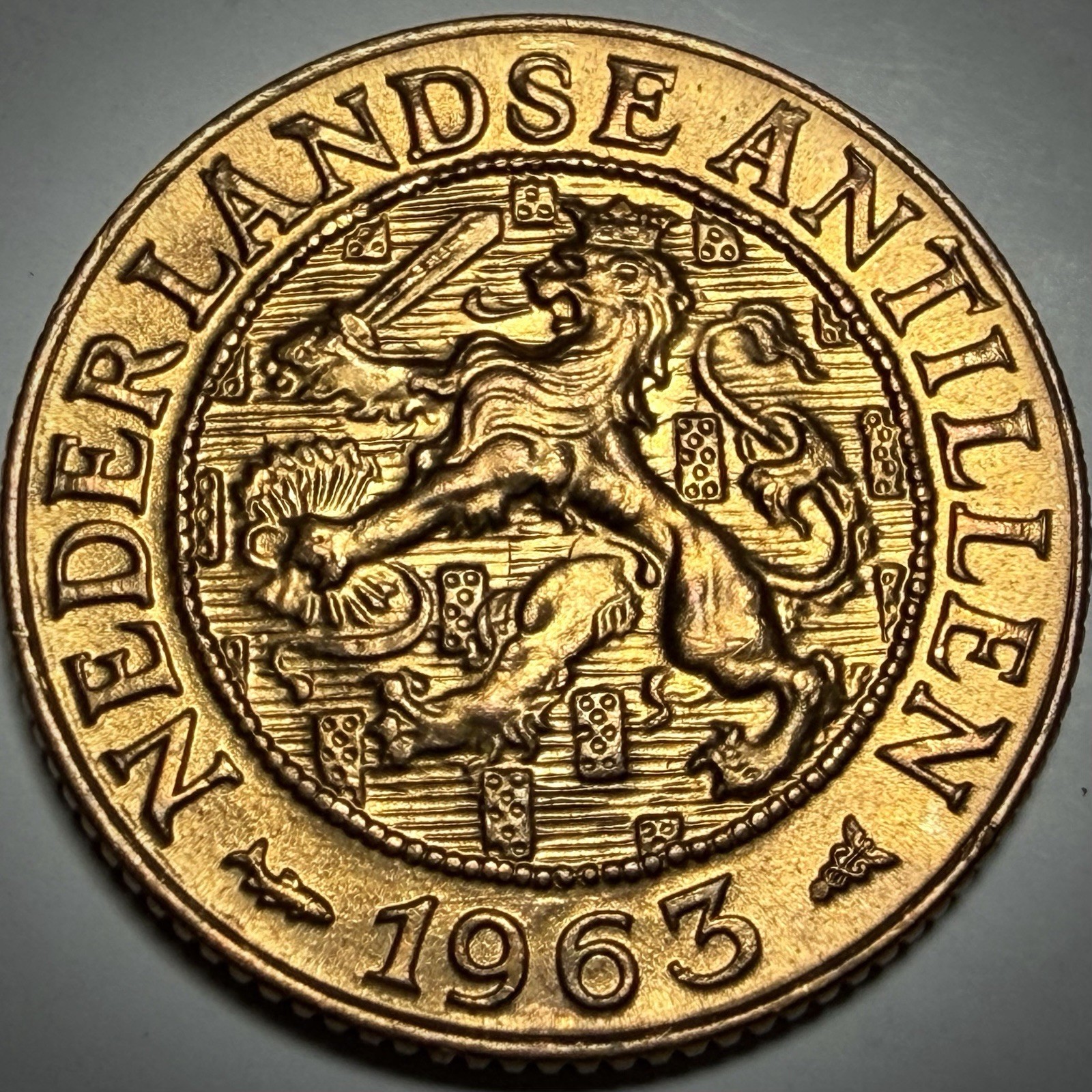 Netherlands 1963 One cent