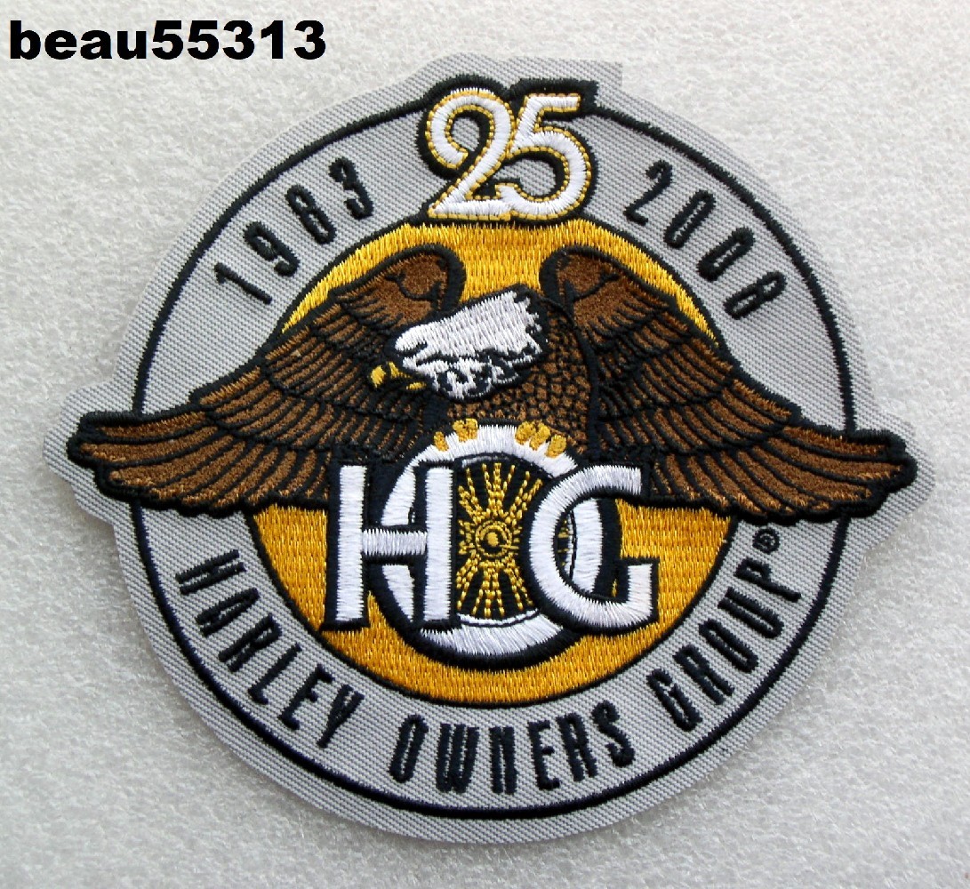 ⭐2008 25th ANNIVERSARY HARLEY DAVIDSON OWNERS GROUP HOG VEST JACKET PATCH