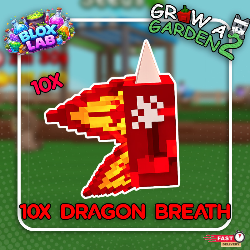 💸Grow a Garden 2 10X Dragon Breath Seed FAST DELIVERY 🚚 BRAND NEW AND CHEAPEST
