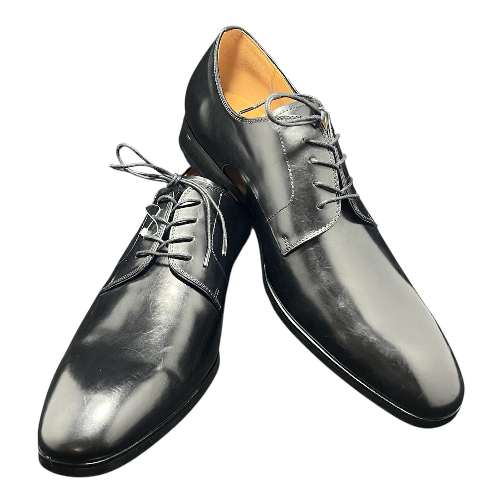 Steve Madden Parsens PARS01M1 Men's US 15 Dress Shoes Black Leather Oxford