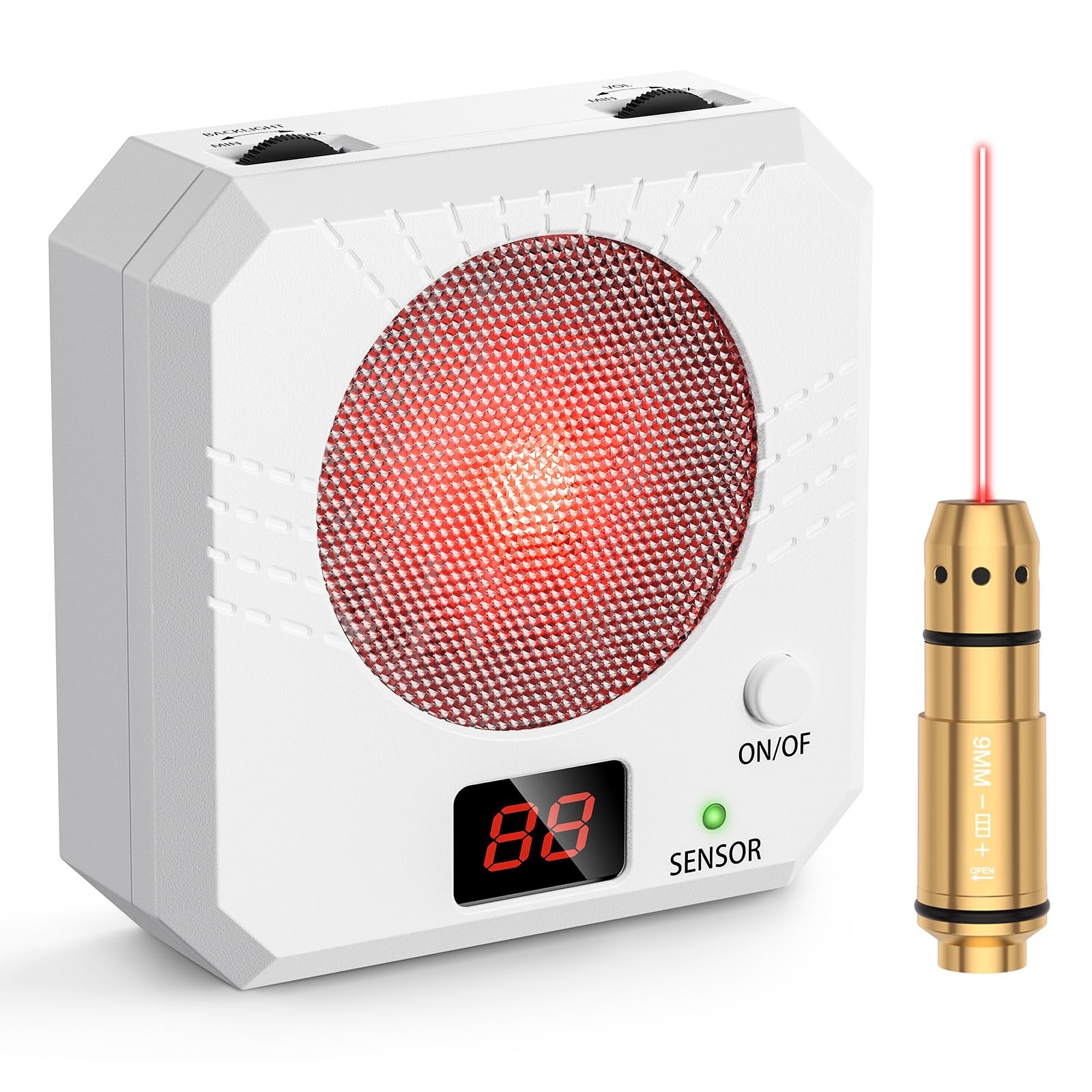 9mm Laser Training Cartridge Dry Fire Target Suitable for 55Mm, White