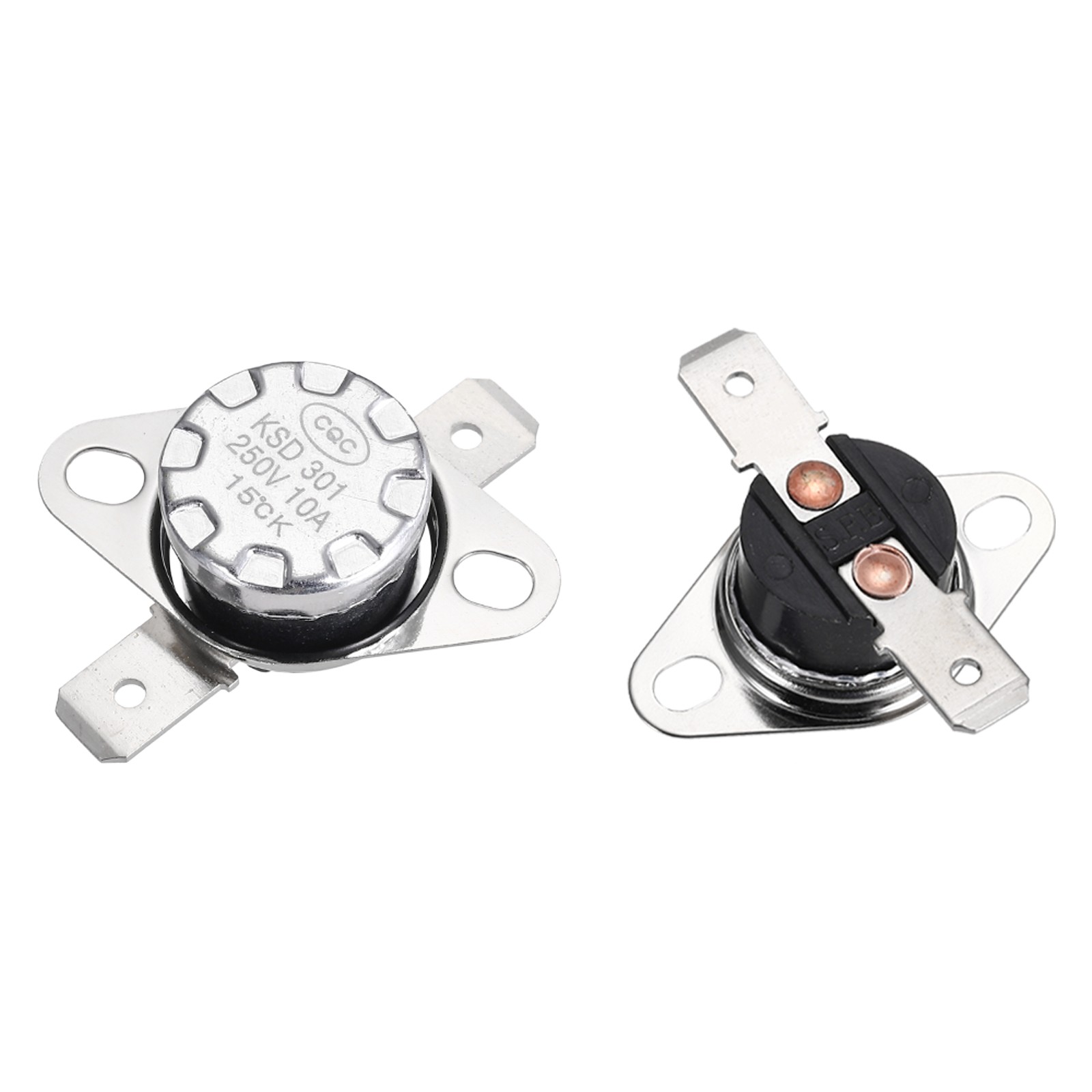 Temperature Control Switch , Thermostat , KSD301 15°C , 10A , N.O 2pcs