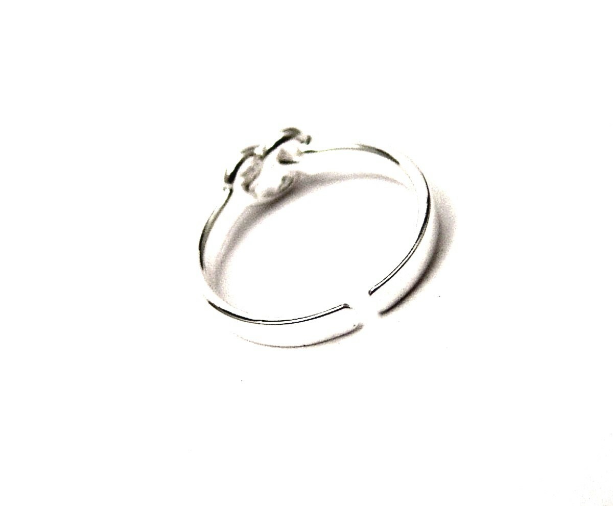 Sterling Silver Toe Ring Love Knot Stamped 925