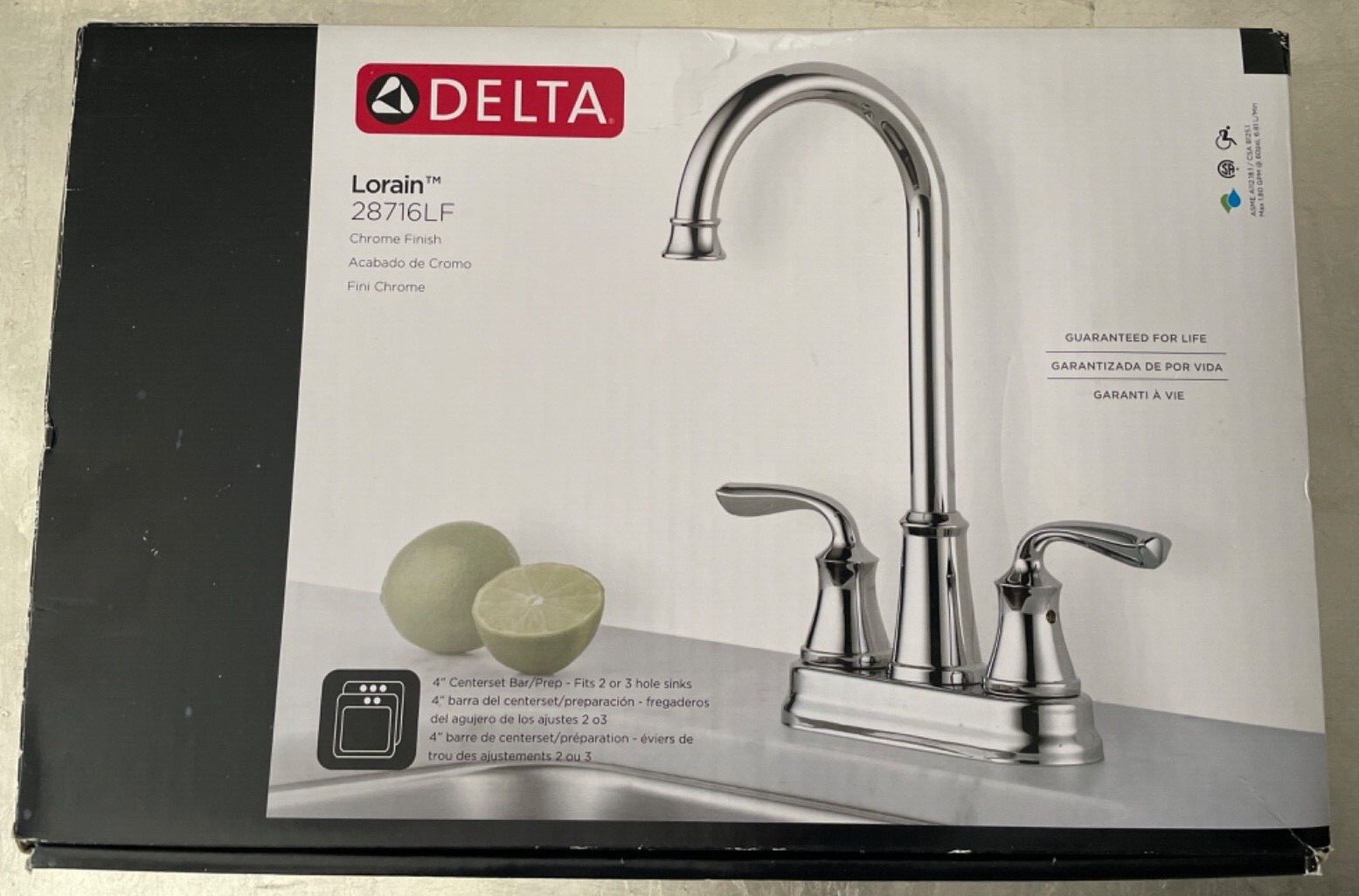 Delta Lorain Chrome Kitchen Faucet 28716LF