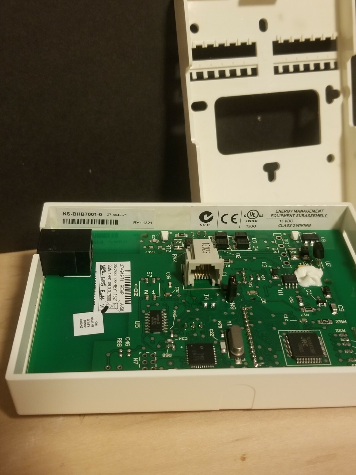 Johnson Controls Net Sensor NS-BHB7001-0 Modular Jack Temperature / Hum Sensor