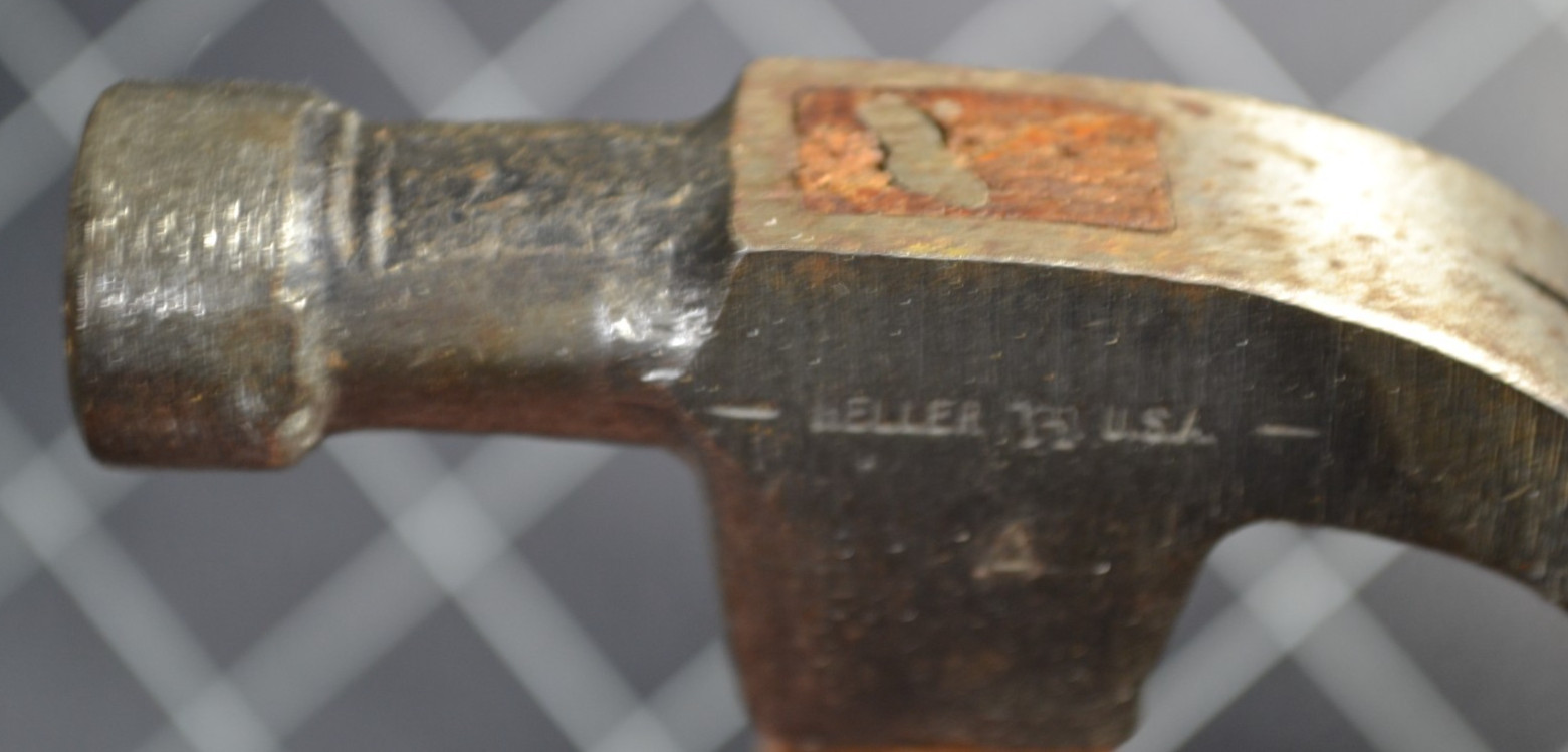 HELLER - USE - 7oz - CLAW HAMMER - ALL ORIGINAL WITH MARKED HANDLE