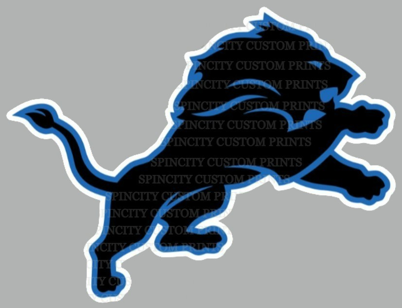 Detroit Lions Logo Weather Resistant Vinyl Decal Sticker  2"-8" Sizes