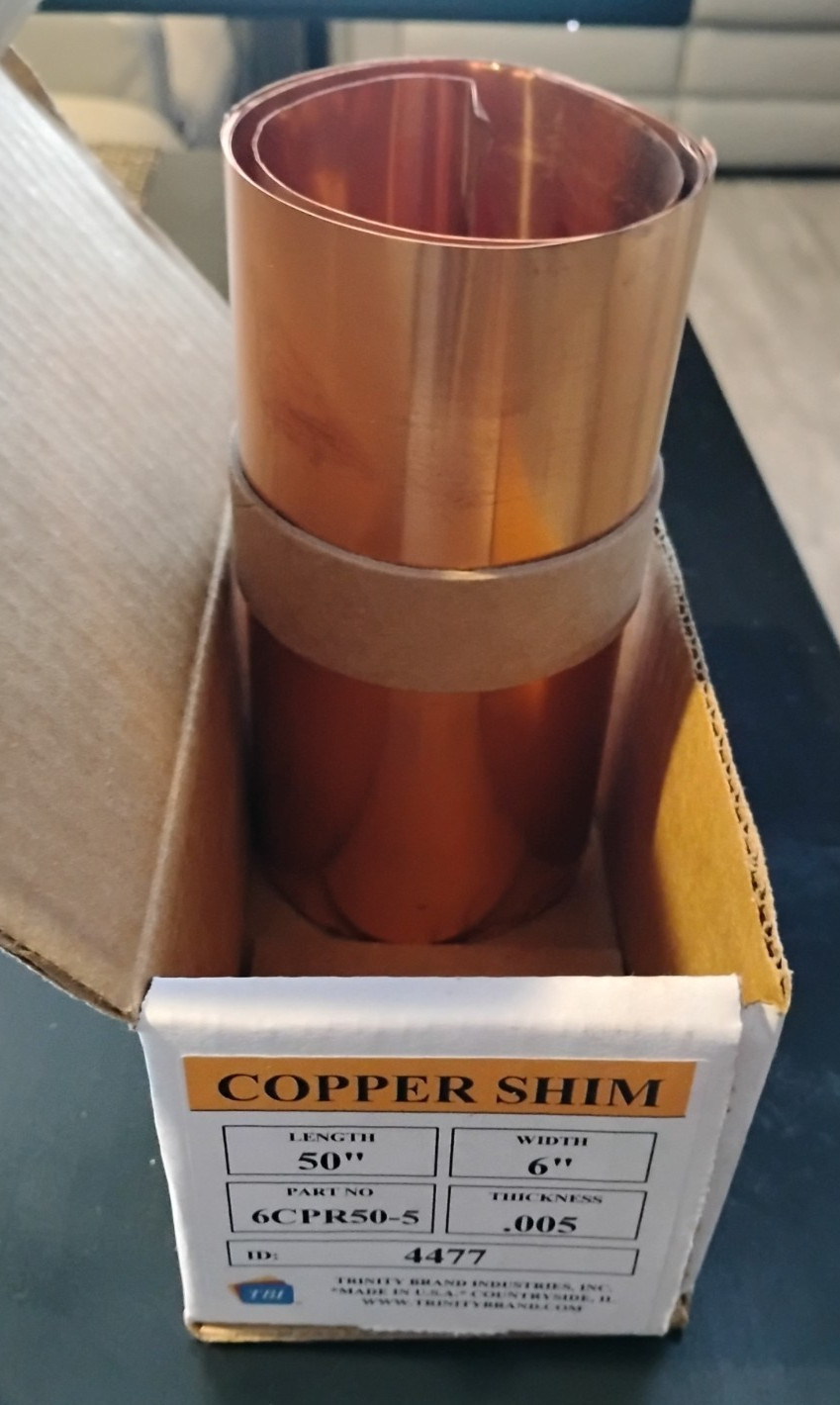 TRINITY BRAND INDUSTRIES INC 6CPR50-5 (NEW IN BOX) .005", 6" WIDE, 50" LONG