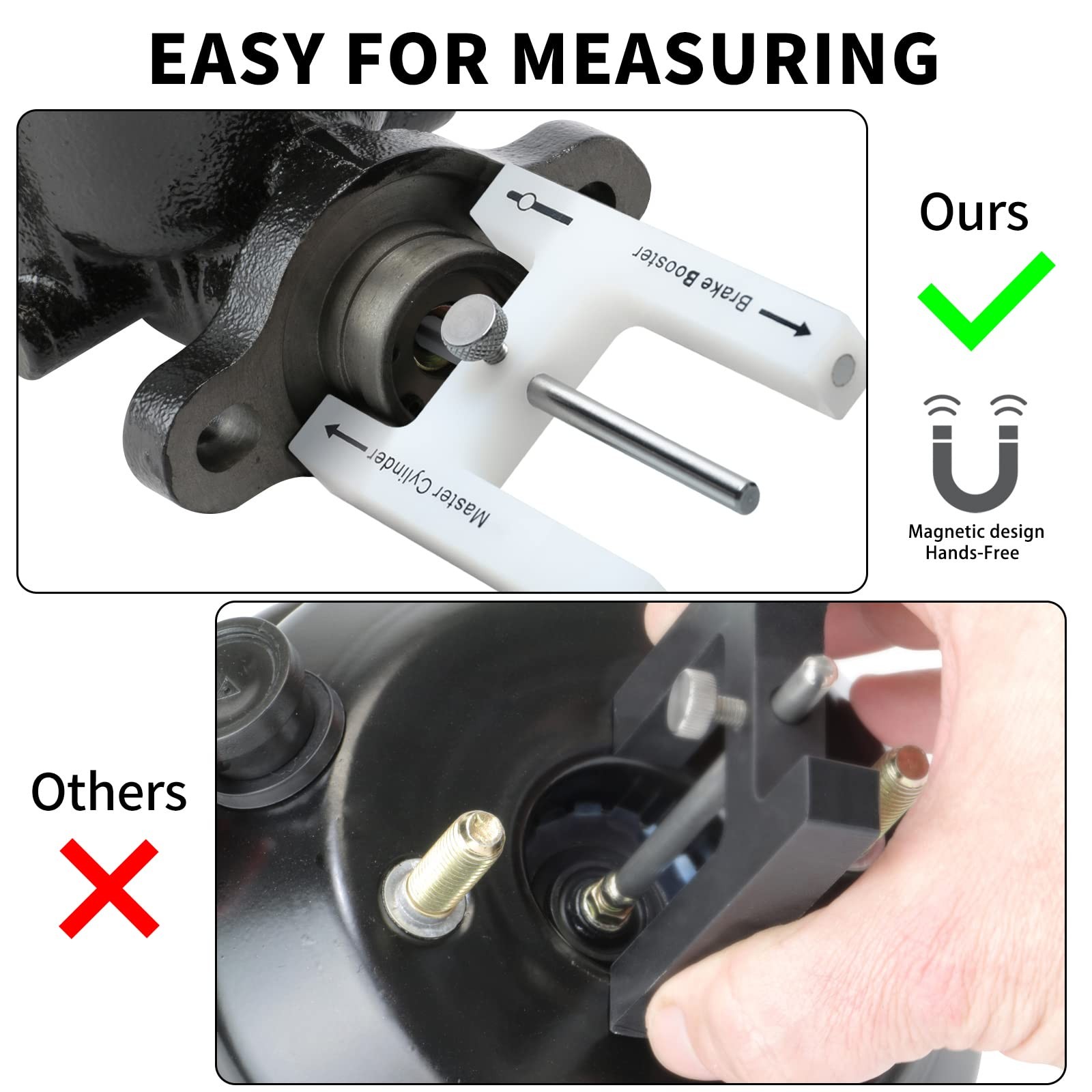 Brake Adjustment Tool, Briidea Booster Tool With white