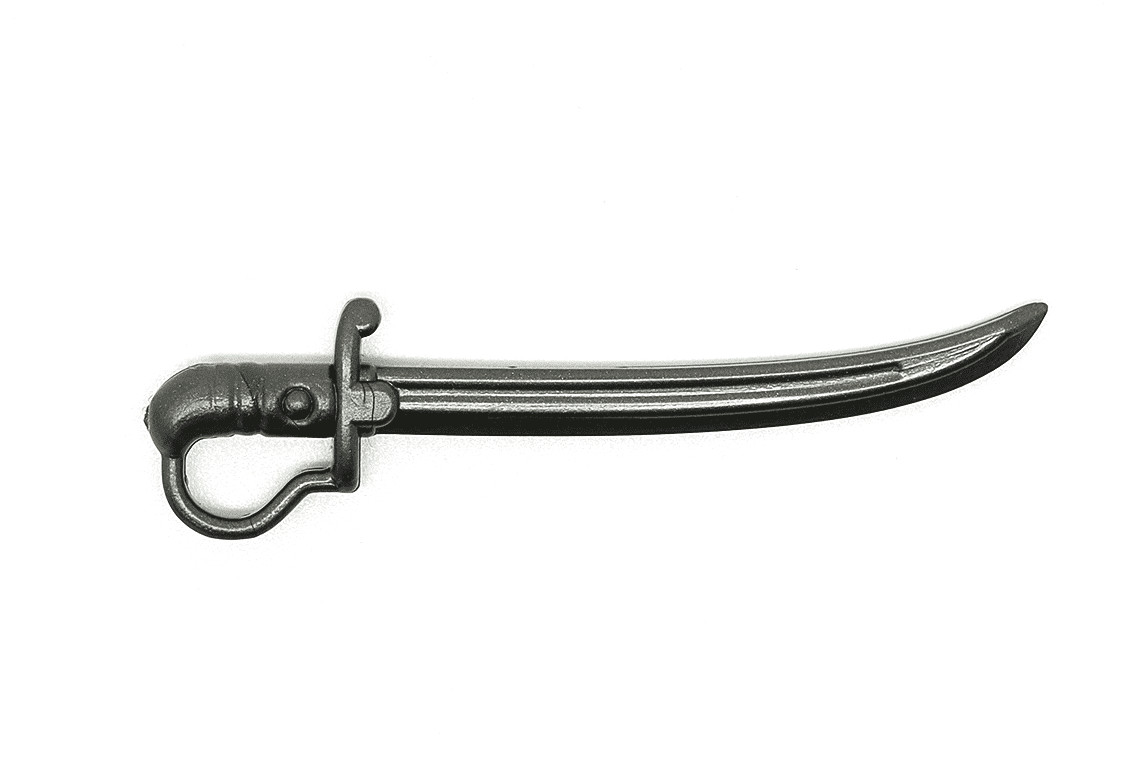 BrickArms German Cavalry Saber Weapon for Minifigures - Gunmetal - NEW