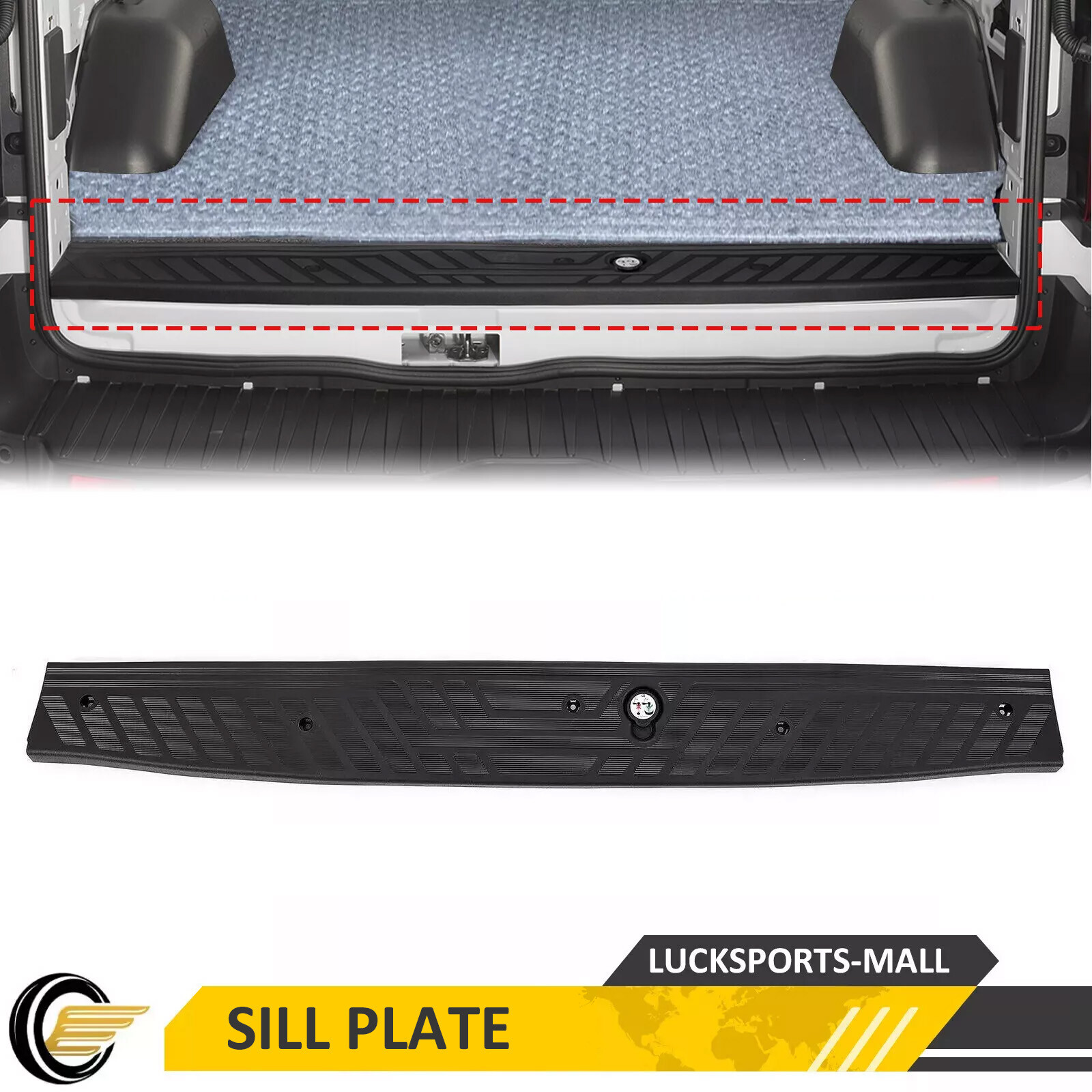Rear Door Sill Trim Plate Panel For Ford Transit-150/250/350 15-25 CK4Z6140374AA
