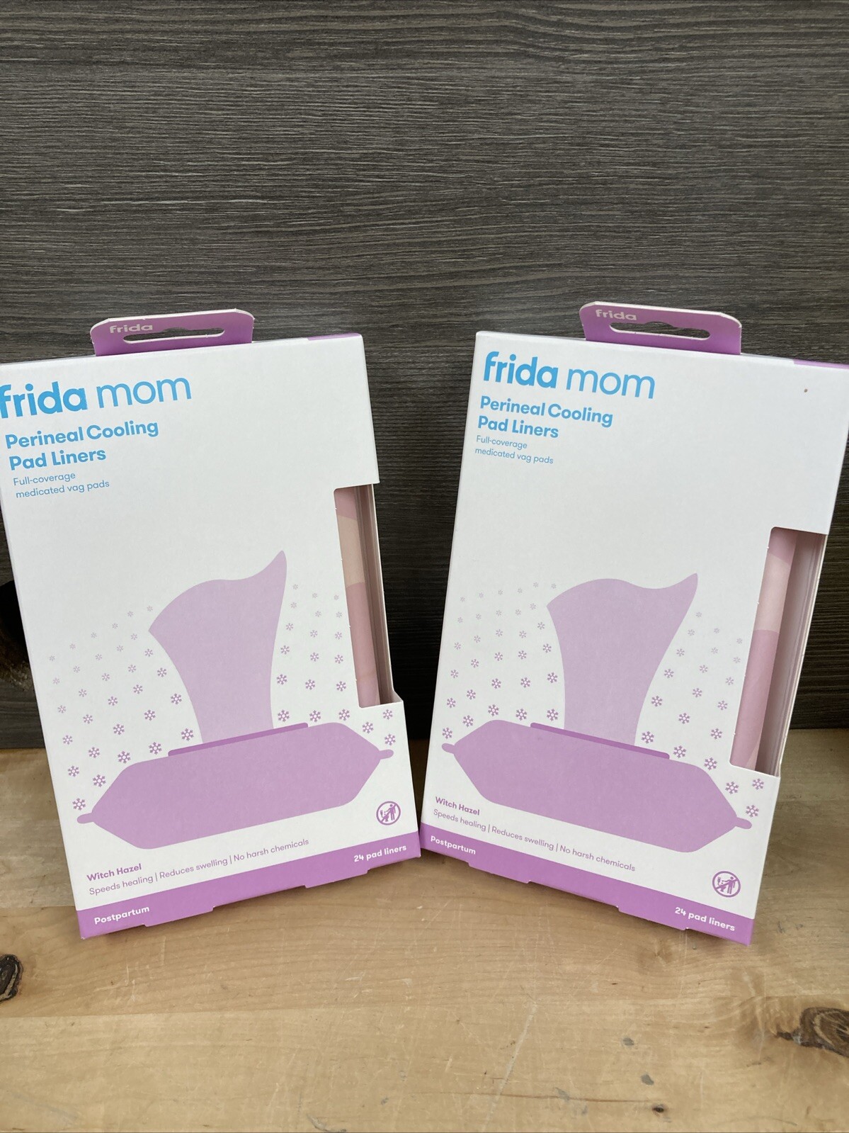 Lot Of 2 Frida Mom Perineal Cooling Pad Liners/24 Per Pack New