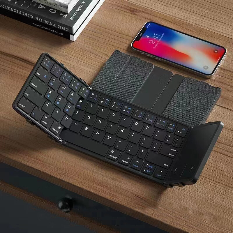 foldable touchpad Bluetooth keyboard Portable Rechargeable for iOS Win Android