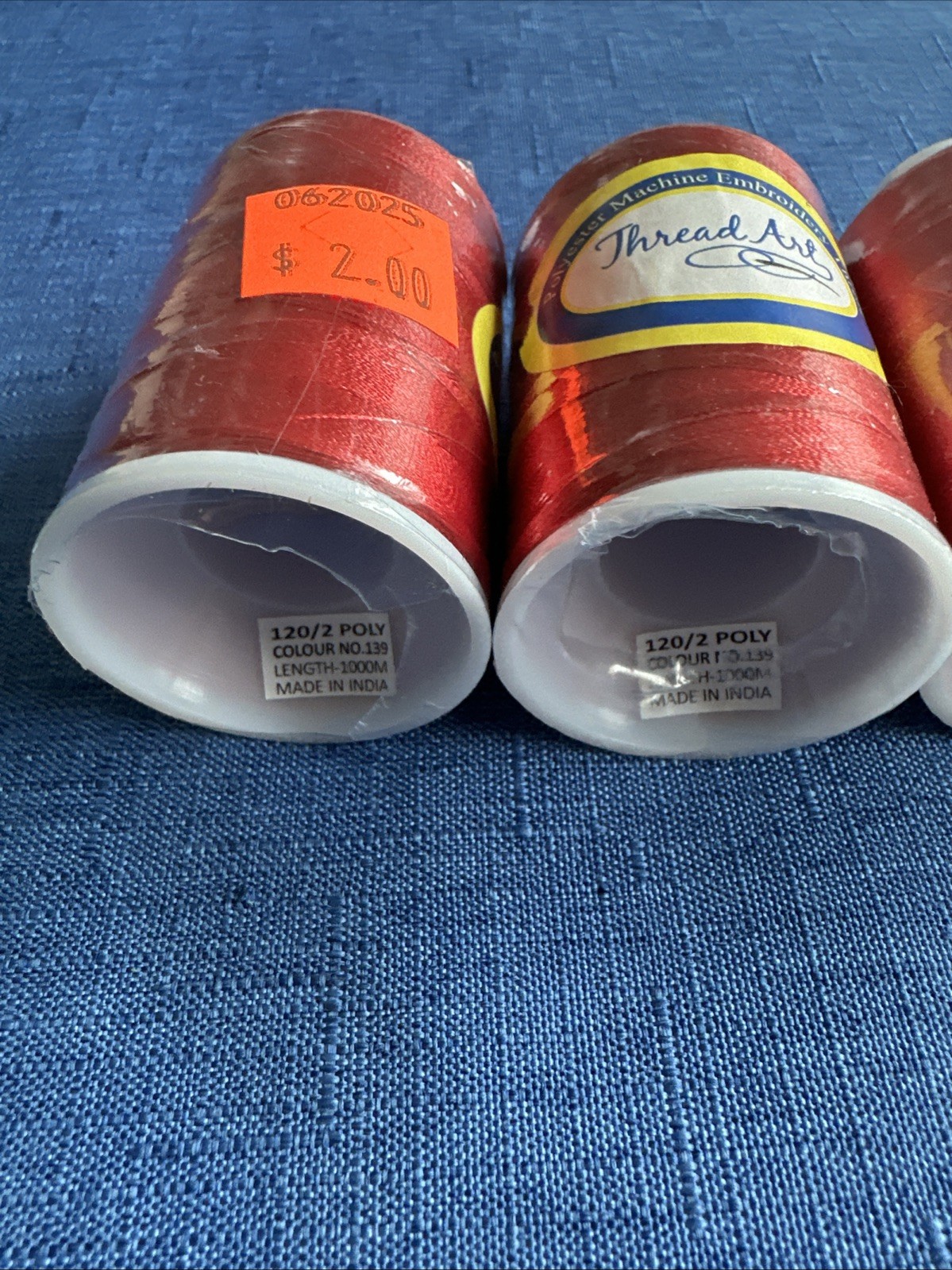 8 NEW Spools Thread art Polyester Embroidery Thread 1000M INV#75